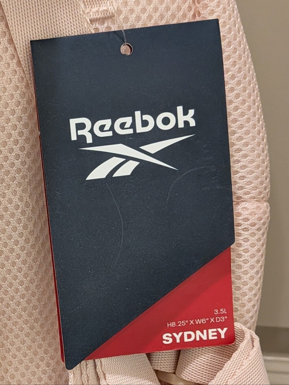 Pink/Cream Reebok Mesh Backpack - Picture 4 of 4